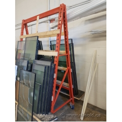 Pallet Racking Glass Rack on Wheels